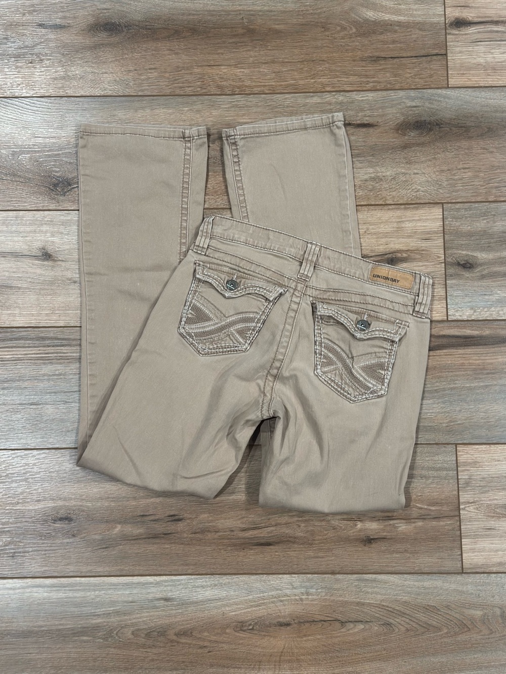 UNIONBAY Vintage 2000s Y2k Lightweight  Low-rise Bootcut Khaki Pants | Size 26”